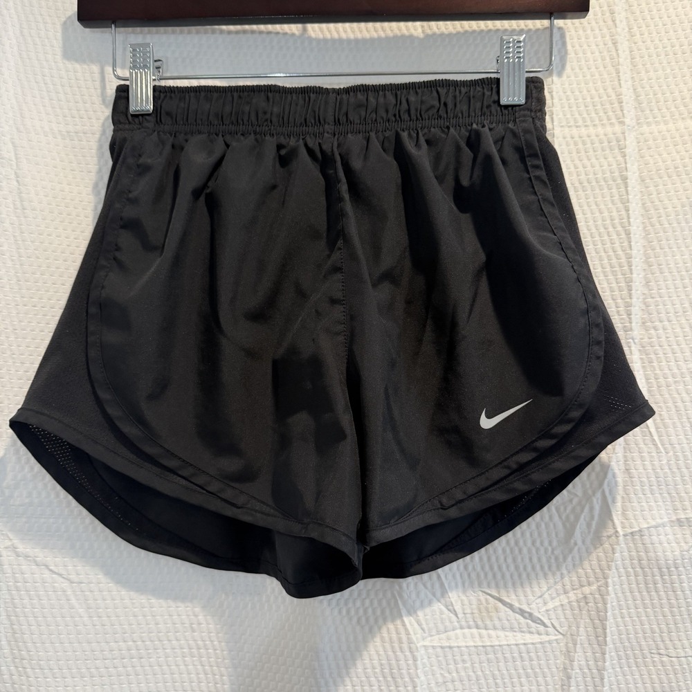 Nike Dri-Fit Tempo Lined Running Shorts Black Women's Sz XS Athletic Excellent‎